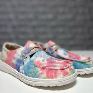 Hey Dude Women's Wendy Boho Mandala Tie Dye Size 7 Women’s Shoes